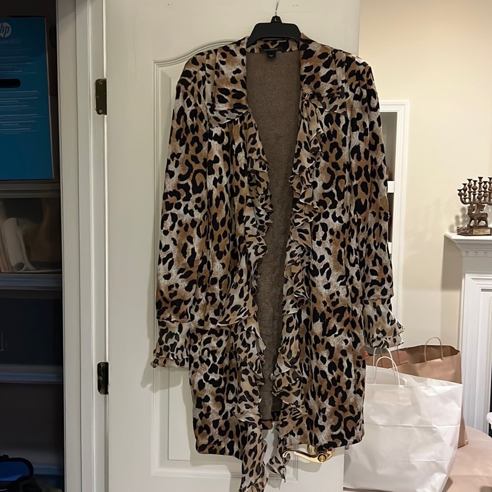 St John leopard cardigan size 14
